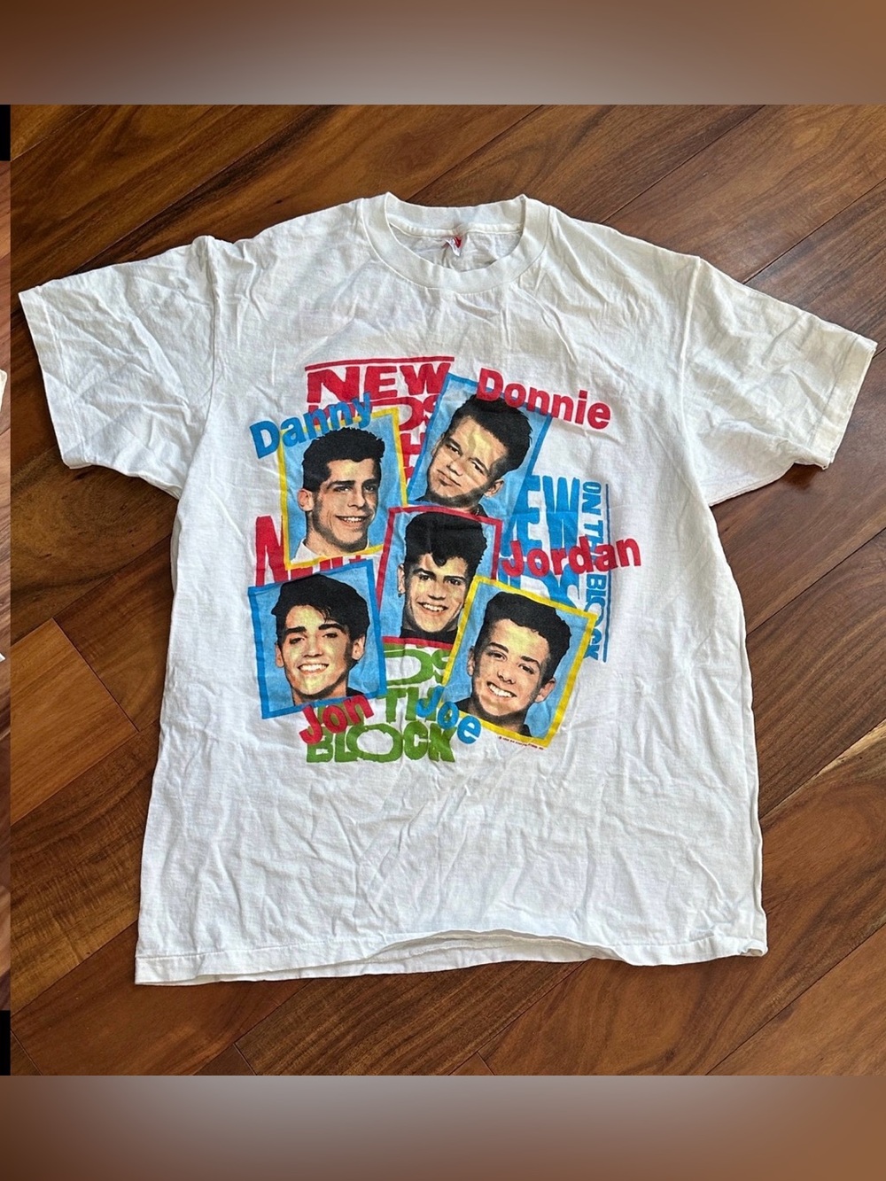 New Kids On The Block Vintage Concert T Shirt Size XL